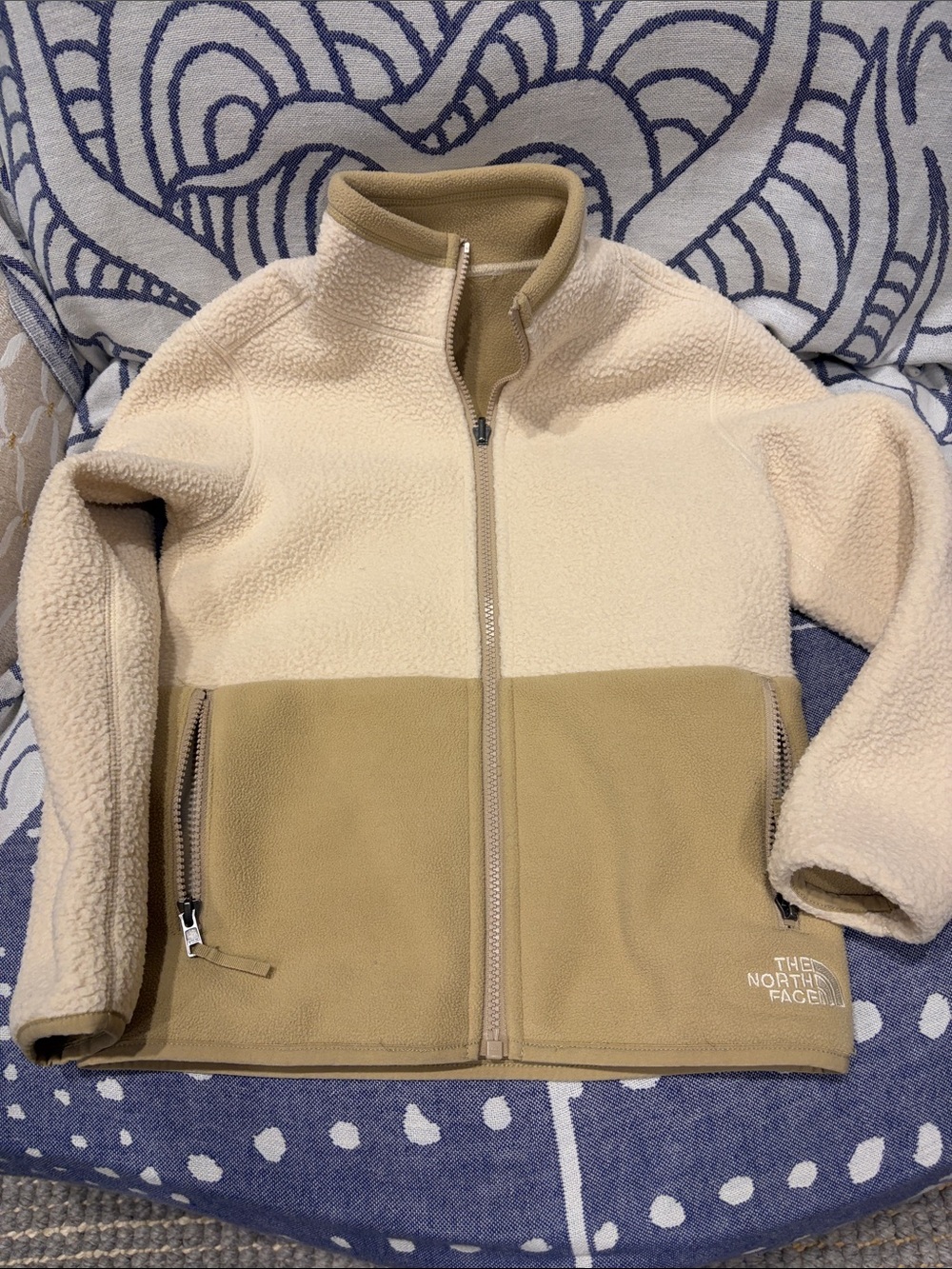 North Face kids double sided fleece jacket (small)